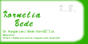 kornelia bede business card